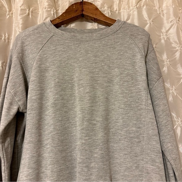 Sweaty Betty After Class Pullover Sweatshirt Light Heathered Gray Oversized - Picture 3 of 12